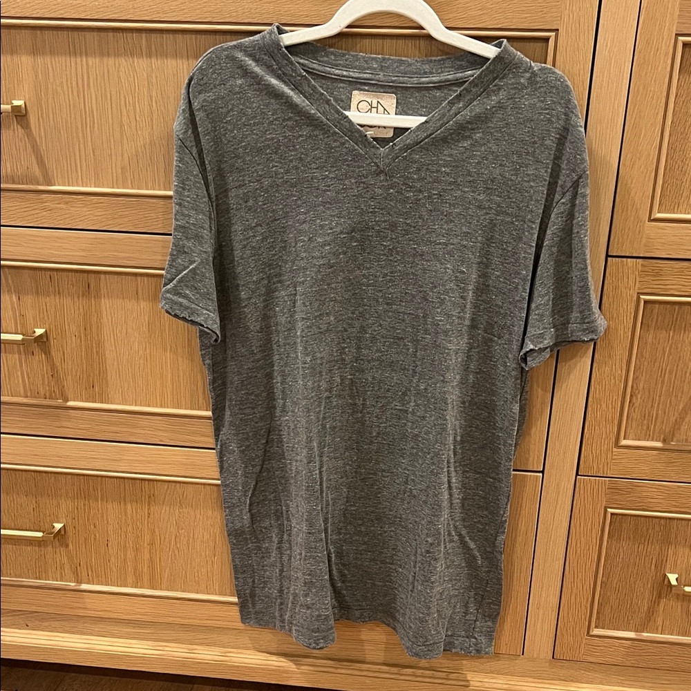 Chaser Gray V-Neck Men's Shirt